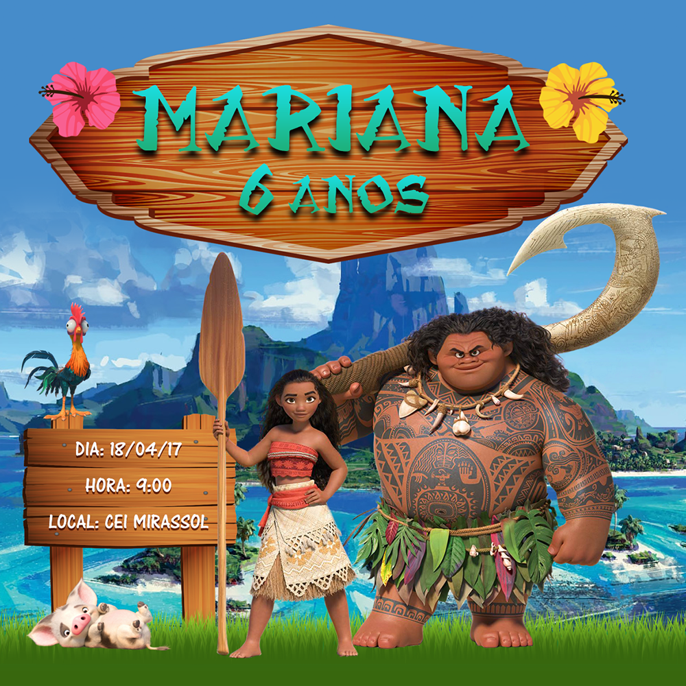 Convite Moana